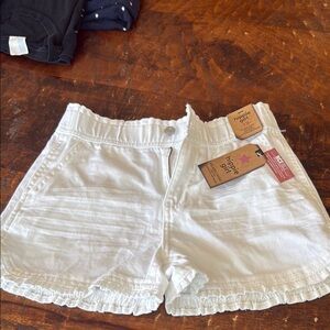 White Denim Shorts